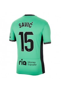 Atletico Madrid Stefan Savic #15 Jalkapallovaatteet Kolmaspaita 2023-24 Lyhythihainen